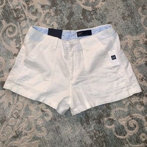 White Gap Linen Shorts